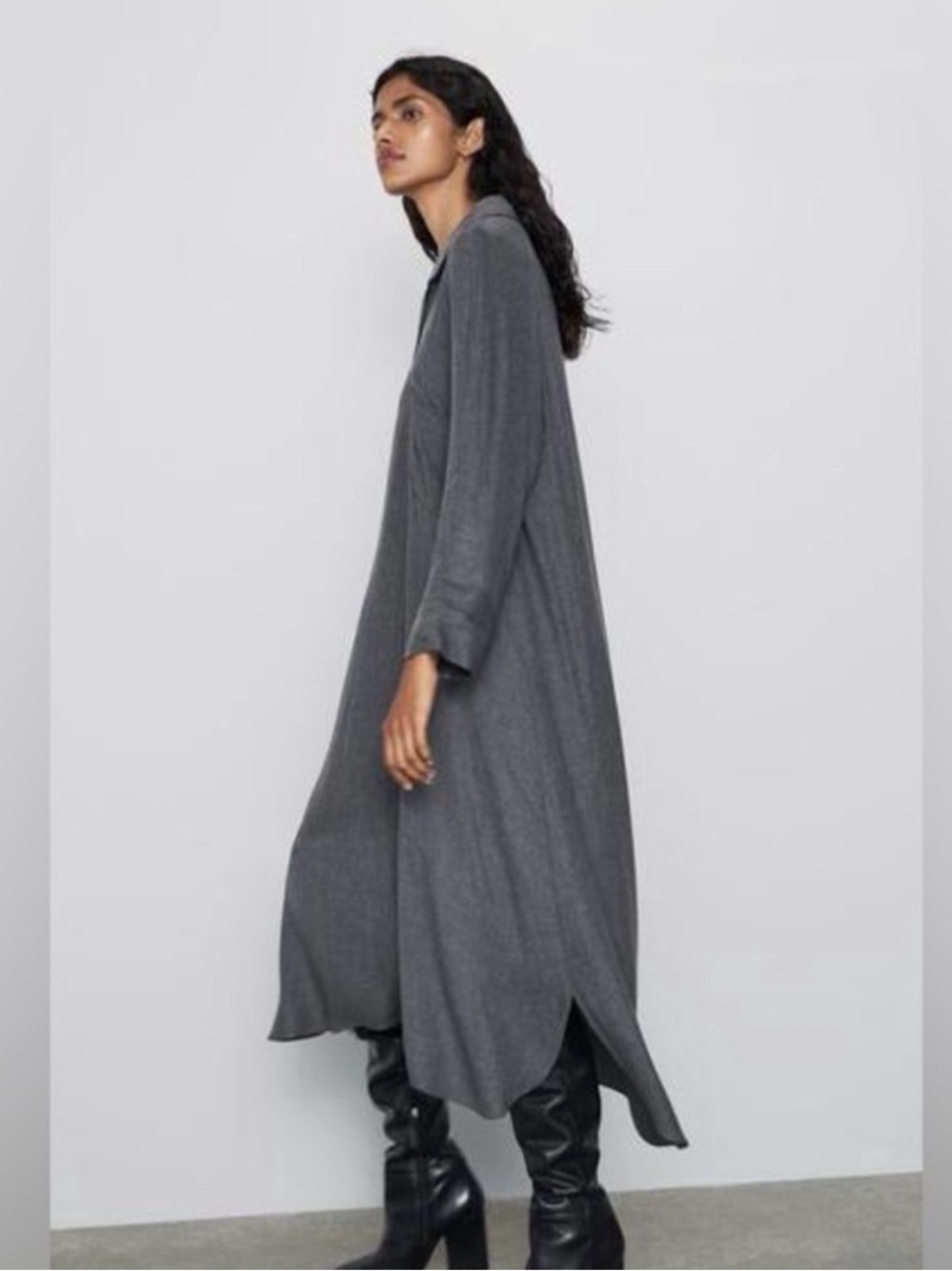 Long Zara shirt dress - Picture 3 of 11